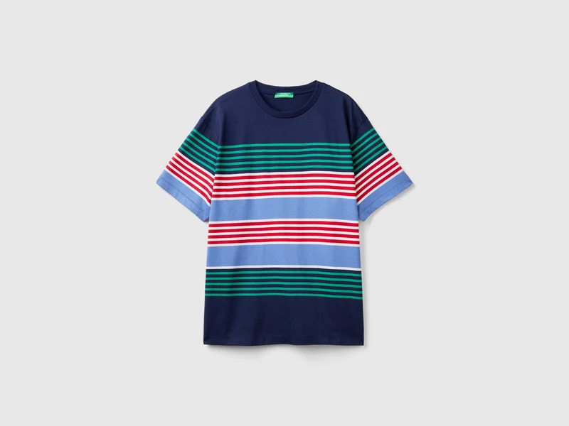 T-shirt relaxed fit a righe L