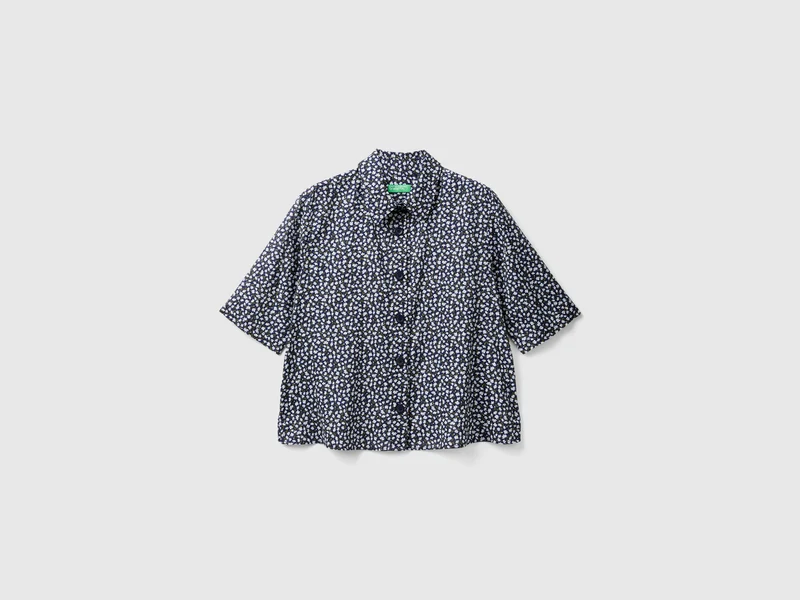 Camicia fantasia a manica corta L