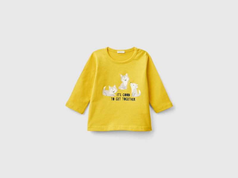 T-shirt a manica lunga in caldo cotone bio 68
