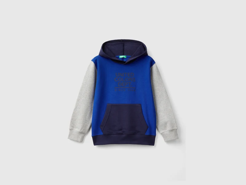 Felpa con stampa e cappuccio XL