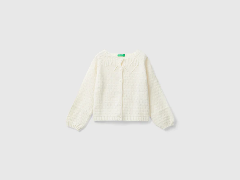 Cardigan con dettagli traforati 98