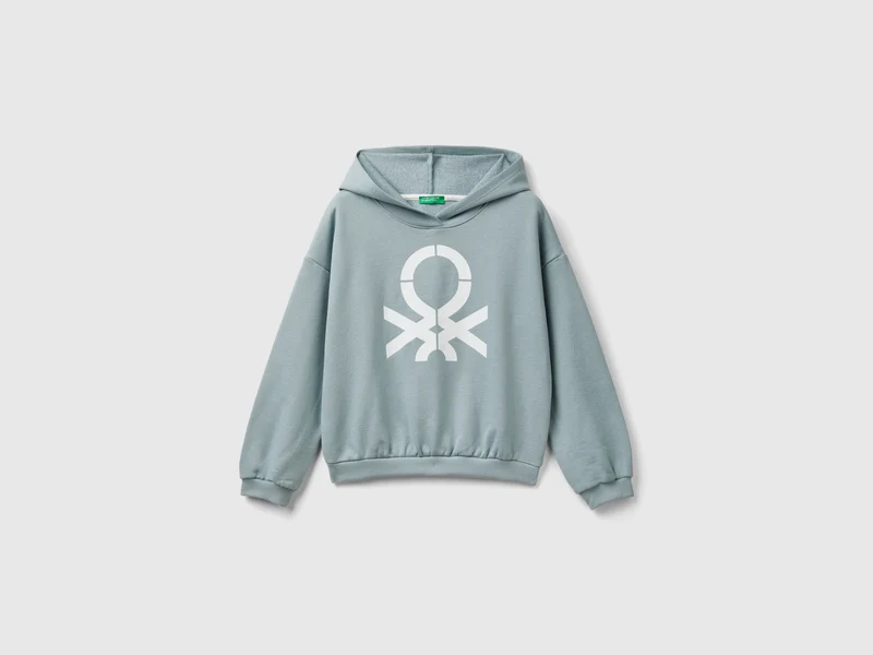 Felpa con cappuccio 100% cotone XL