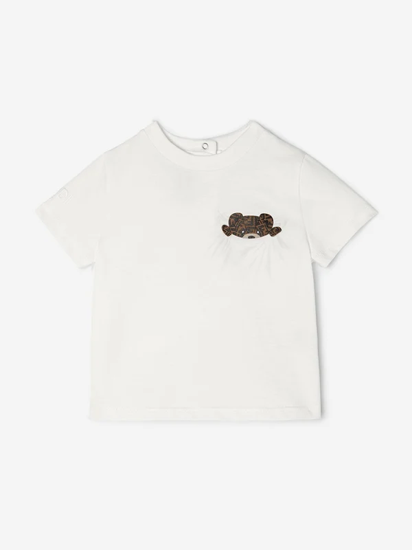 Fendi Baby Bear Pocket T-Shirt in White White / 18 Mths