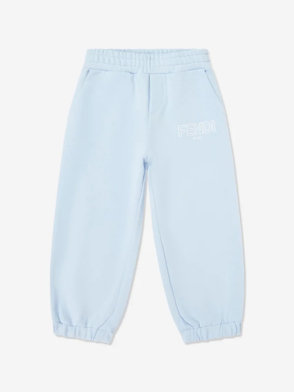 Fendi Kids Logo Joggers in Blue Blue / 5 Yrs