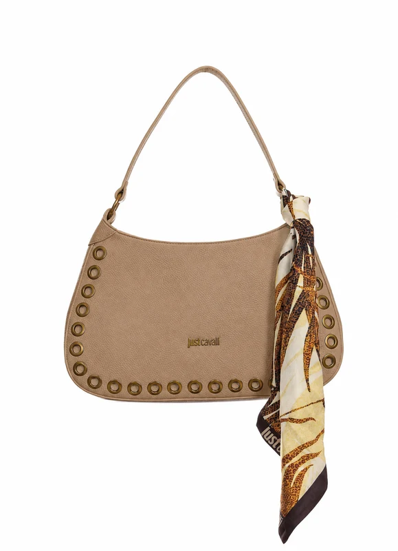 Just Cavalli Women's Eyelet Shoulder Bag ONE SIZE / NATURAL