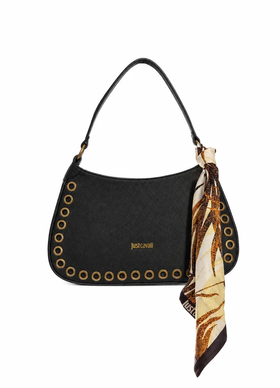 Just Cavalli Women's Eyelet Shoulder Bag ONE SIZE / BLACK