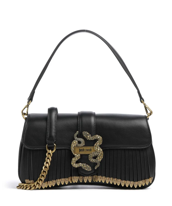 Just Cavalli Iconic Snakes Schultertasche black