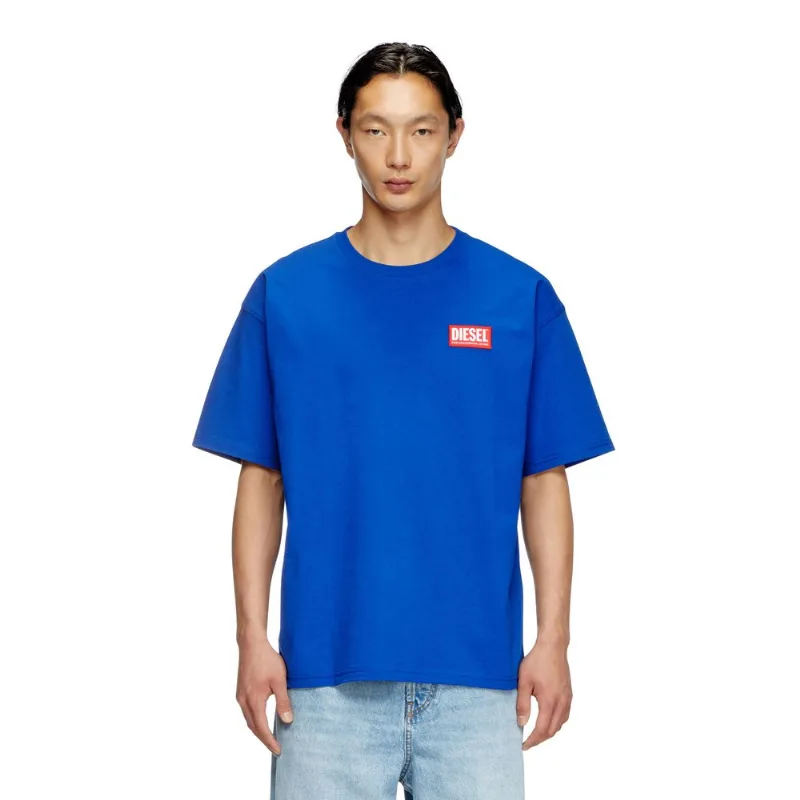 Camiseta Diesel T-Boxt Lab Maglietta Azul- 3XG