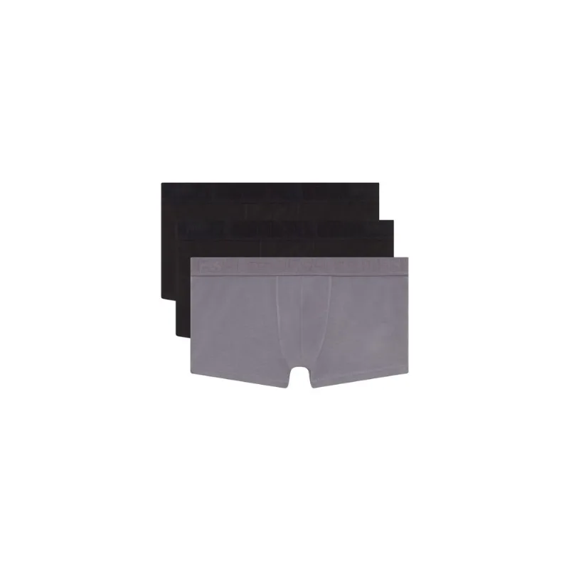 Cueca Diesel Umbx-Damien Threepack Boxers Preto | Cinza- GG