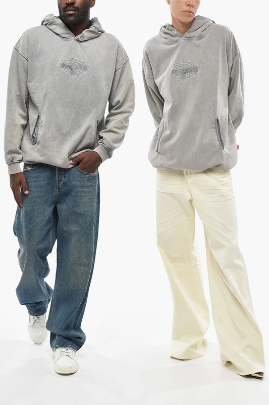 0470~Cotton Hoodie S-BOXSTIC with Logo Embroidery S