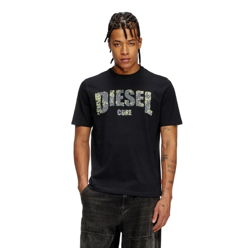 Camiseta Diesel T-Adjust R25 Preto- PP