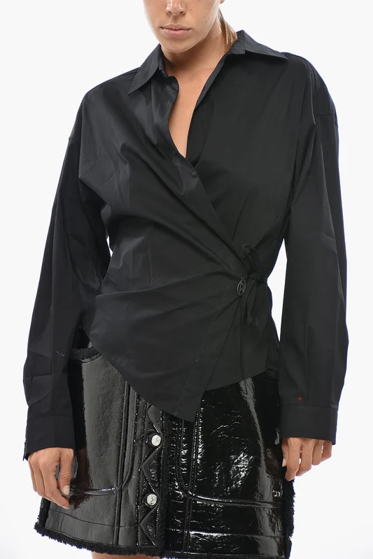 1500~Wrap Shirt C-DELPHI in Solid Color 42