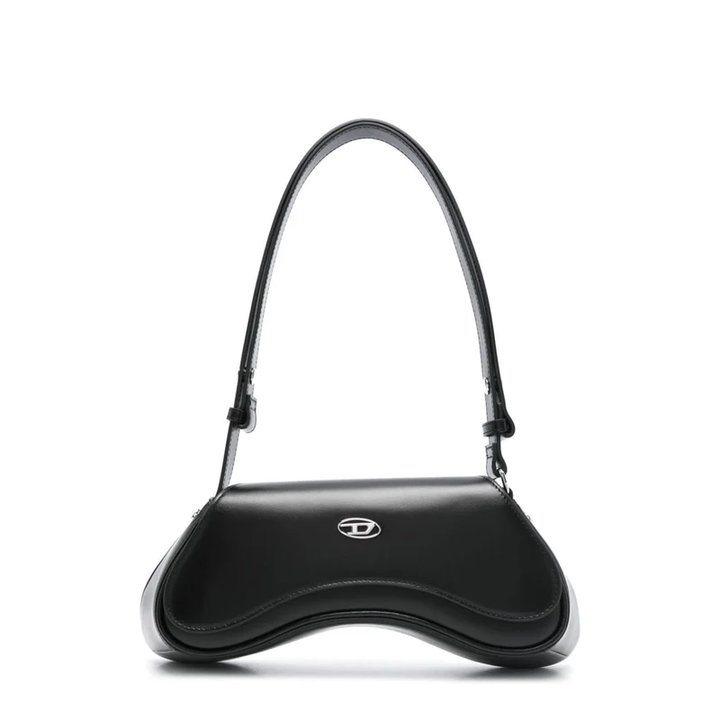 Play One Size Cow Leather Crossbody - Black