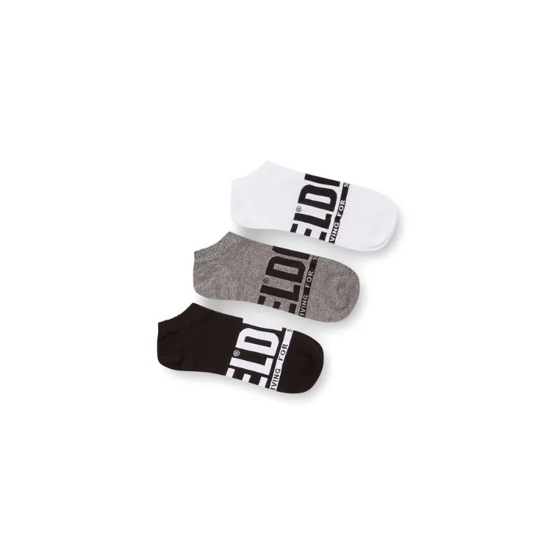 Meia Diesel Skm Gost Threepack Preto | Branco | Cinza- G