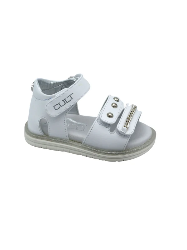 CULT Sandalo Basso Bambina - T-310 White/Silver 25