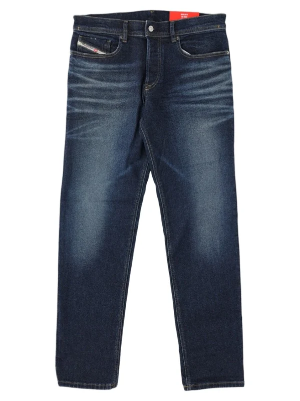 Diesel Classic Straight-Leg Jeans With Medium-Dark Wash And Five-Pocket Design waist/inches 31