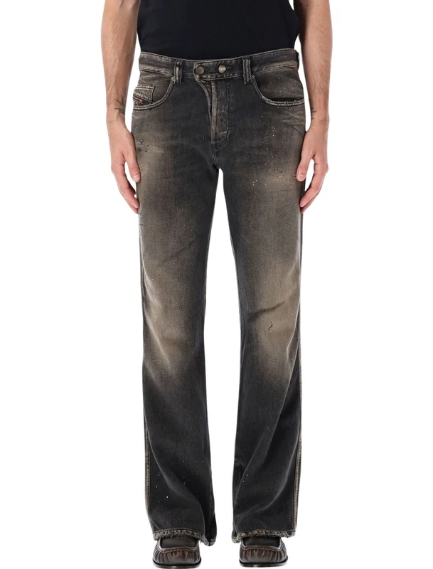 Diesel 1998 D-Buck Paint Splatter Vintage Grey Straight-Leg Jeans waist/inches 30