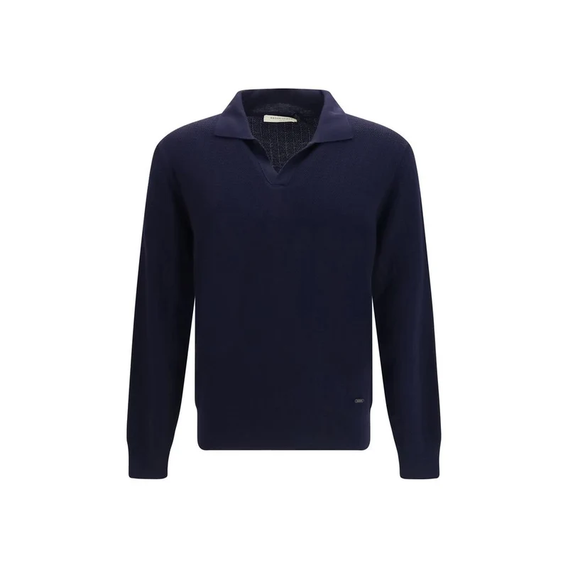 Brooksfield Blue Wool Oves Aries Sweatshirt IT46 | S