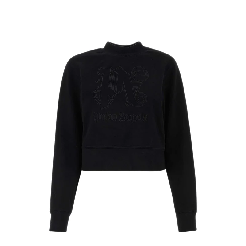 Black Cotton Sweatshirt