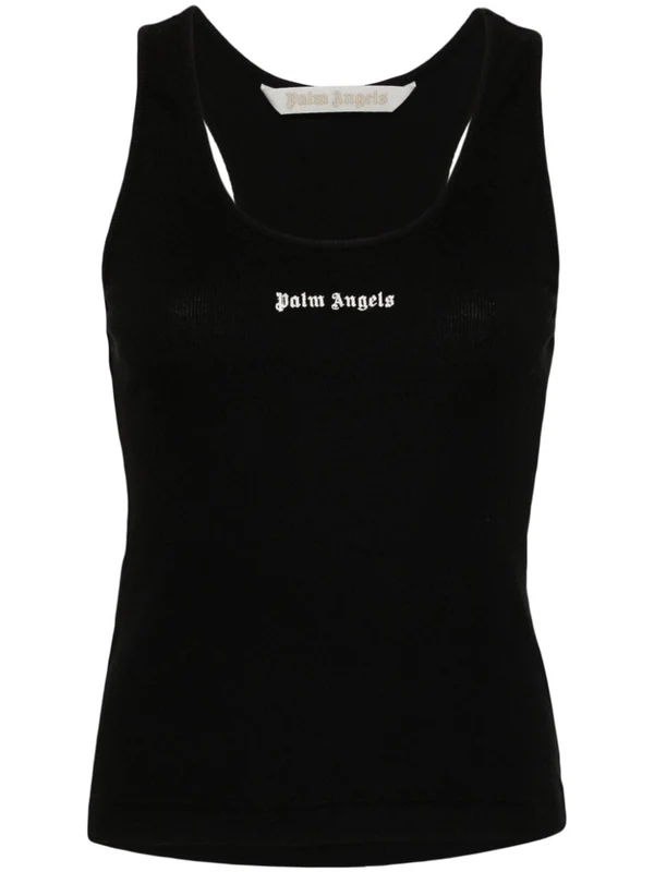 Palm Angels Logo Ribbed Tank Top S