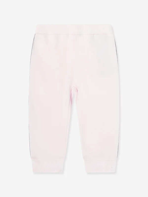 Balmain Baby Girls Logo Tape Joggers in Pink Pink / 18 Mths