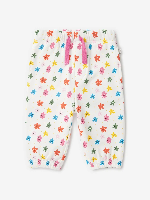Stella McCartney Baby Girls Star Print Joggers in Ivory Ivory / 18 Mths