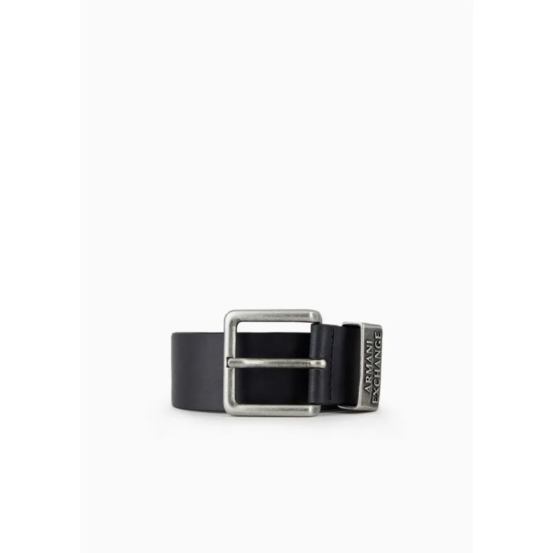 Cinto com Fivela Armani Exchange Preto - 30 EU - 75 CM BR