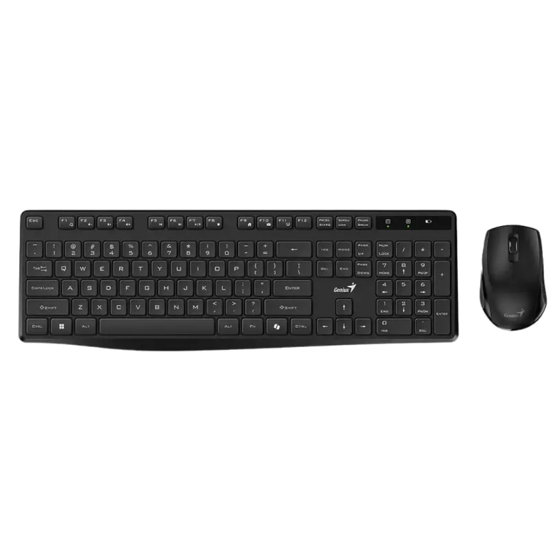 Kit Teclado y Mouse Genius Smart KM-8206 AI Copilot Inalambrico Negro TECL20254023