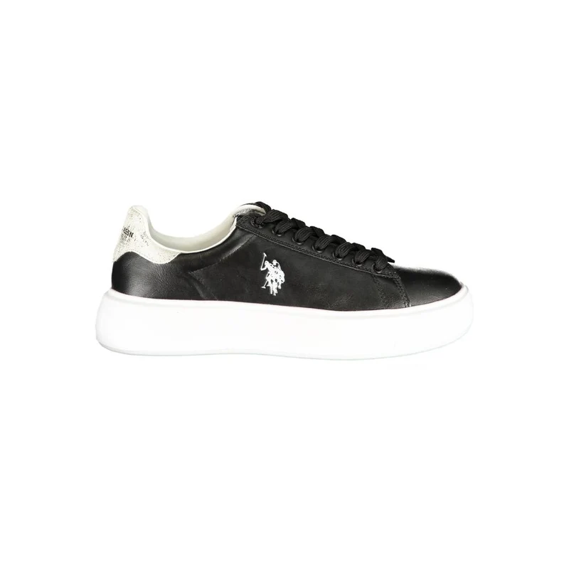 U.S. POLO ASSN. Black Polyurethane Women's Sneaker EU37/US7