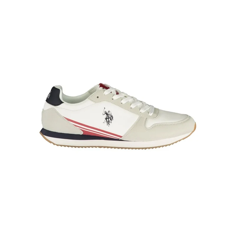 U.S. POLO ASSN. White Polyurethane Men's Sneaker EU46