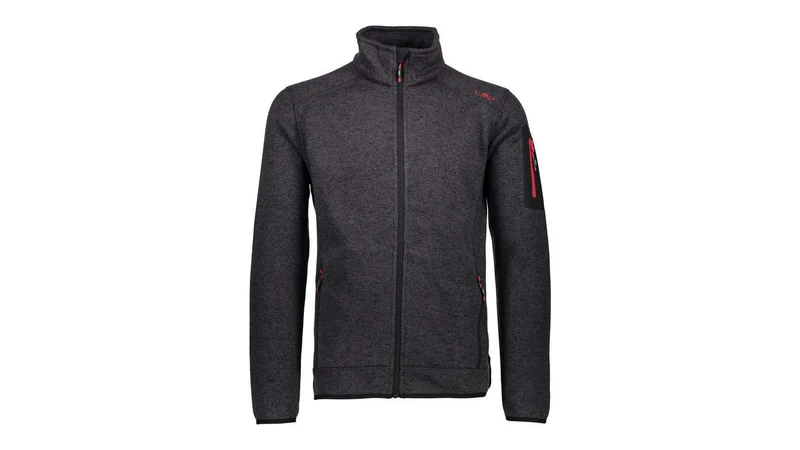 CMP Man Jacket Herren Strick NERO-ANTRACITE / 58