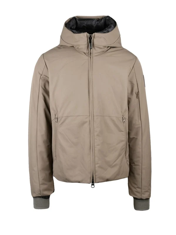 Bomboogie Padded Grey Coat With High Collar And Ribbed Cuffs standard L