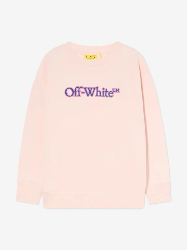 Off-White Girls Big Bookish Puff Sweatshirt in Pink Pink / 6 Yrs