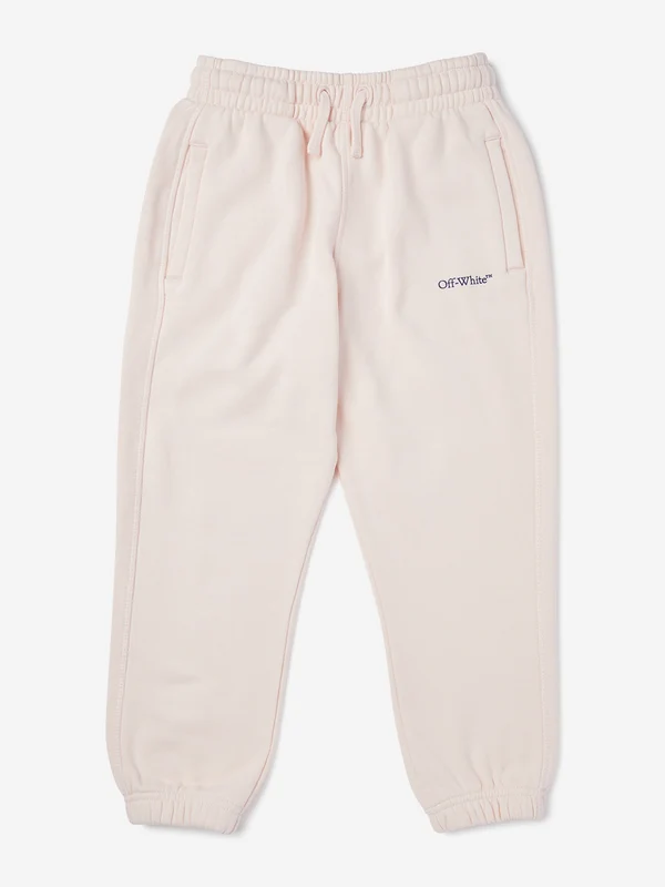 Off-White Girls Bookish Joggers in Pink Pink / 6 Yrs