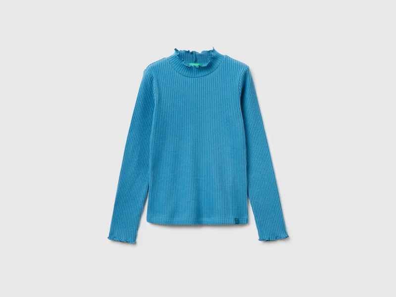 T-shirt lupetto in caldo misto cotone XL
