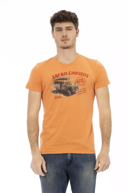 Trussardi Action Orange Cotton Men's T-Shirt M