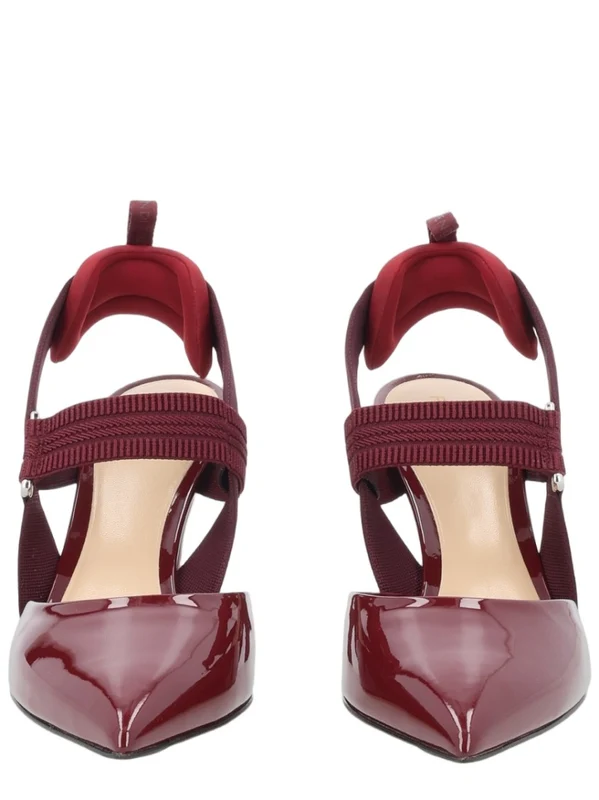 Fendi Bordeaux Pointed Toe Calfskin Pumps IT 39