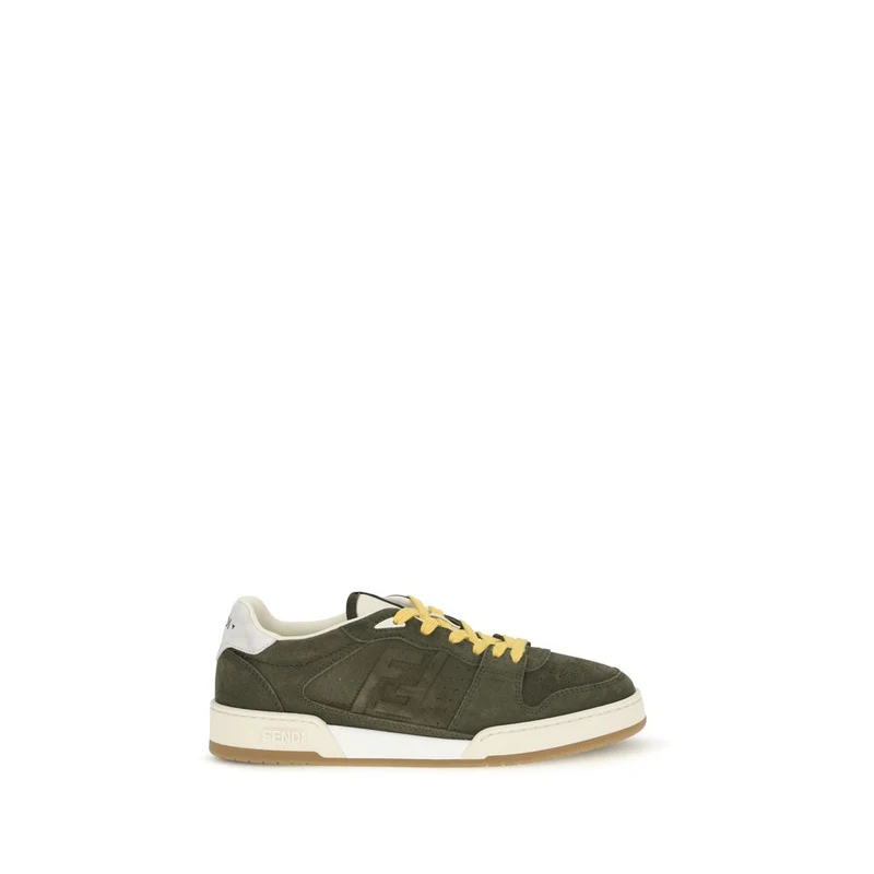 Fendi Bicolor Calf Leather Bos Taurus Low Top Sneakers EU42.5/US9.5