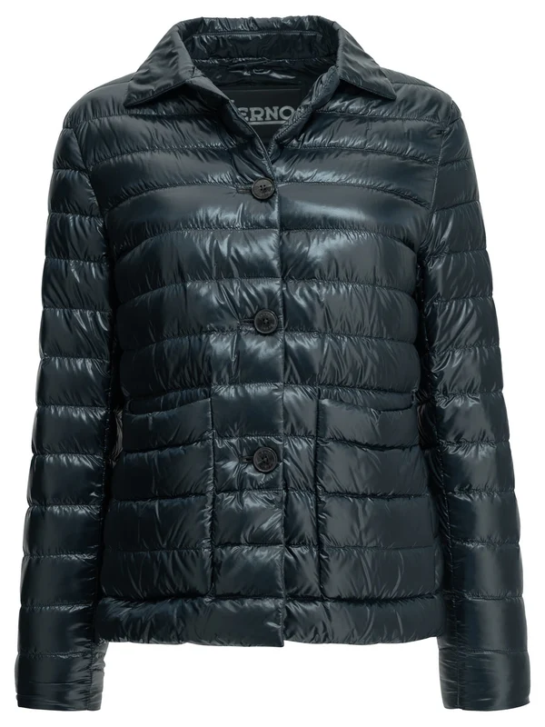 Herno Ultra Light Nylon Short Down Jacket 42