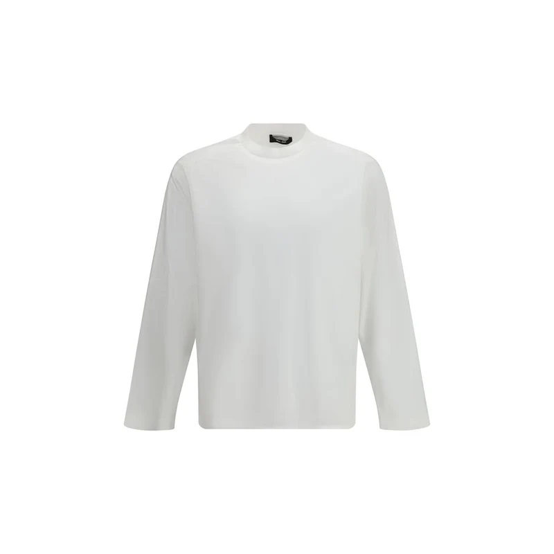 LAMINAR White Cotton Long Sleeve T-Shirt L