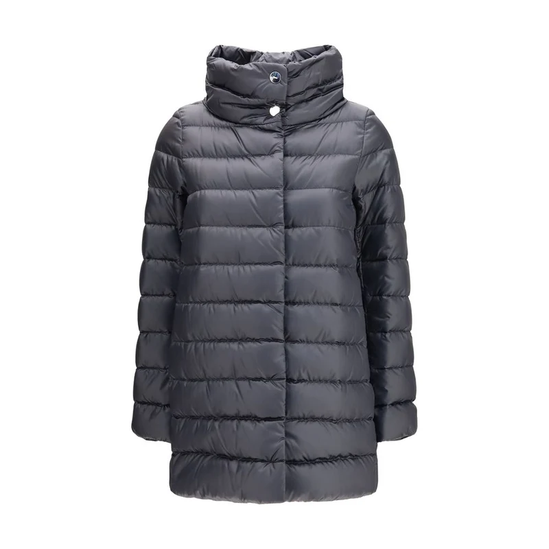 Herno Black Polyamide Full-Length Jacket IT46|XL