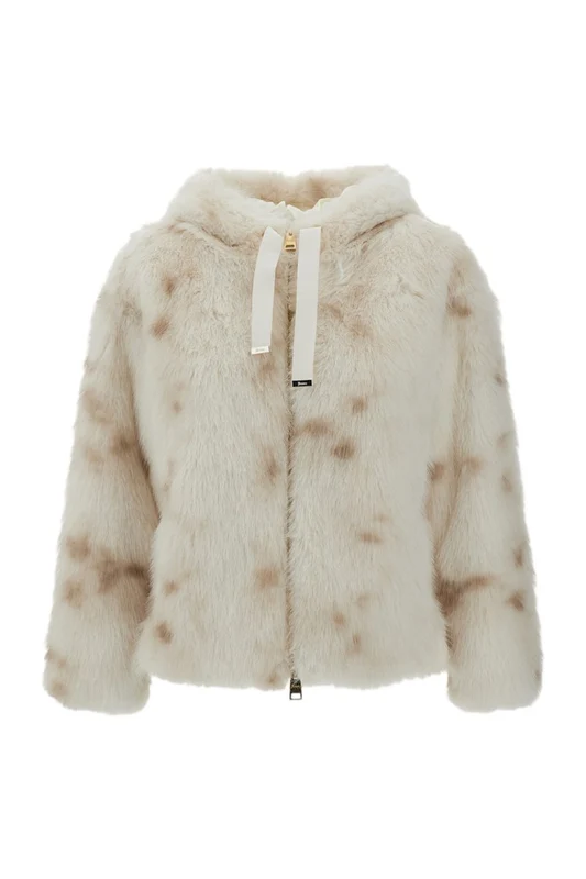 Herno Lynx-Effect Faux Fur Hooded Jacket IT 42