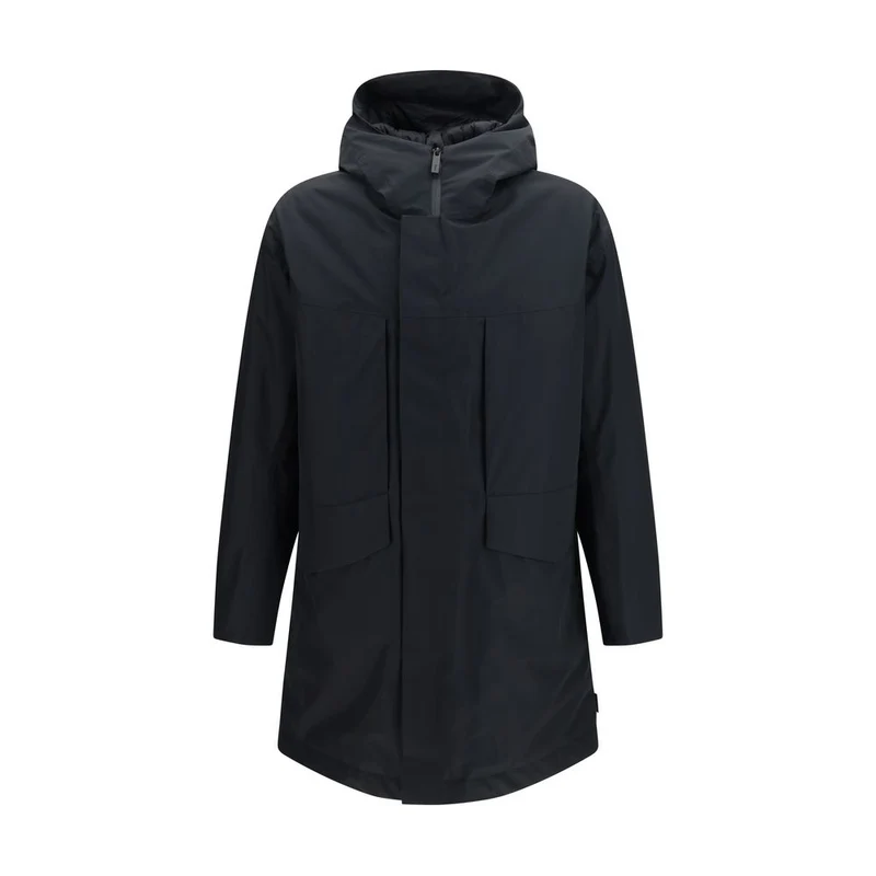 LAMINAR Black Polyester Parka M