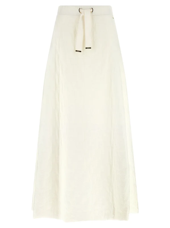 Herno White Polyamide Mini Skirt IT40