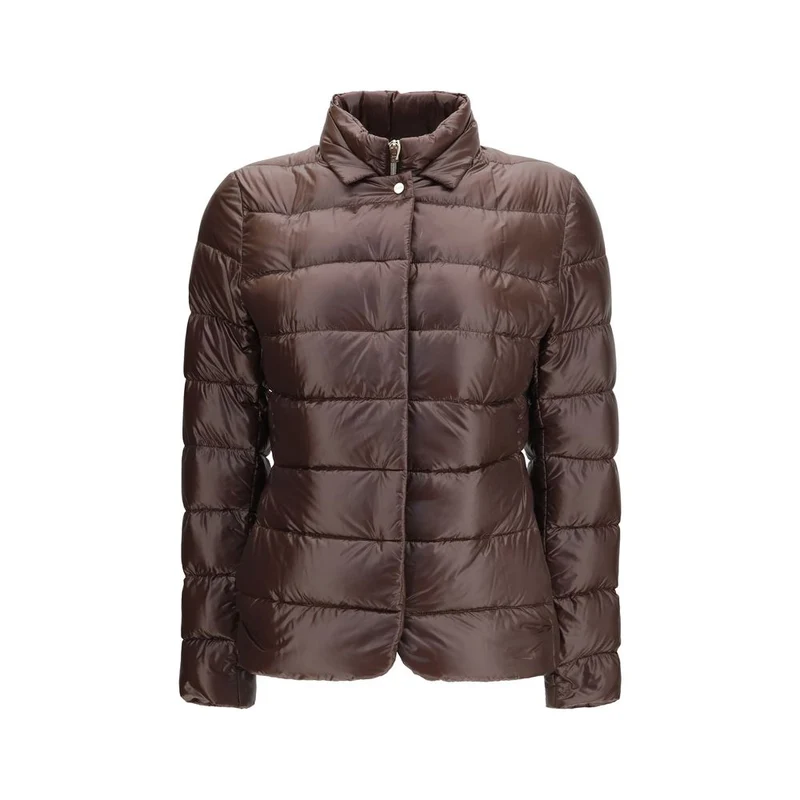 Herno Brown Polyamide Full-Length Jacket IT46|XL