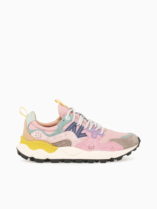 Yamano 3 Woman Grey Pink suede Nylon Grey Multi / 39 / M