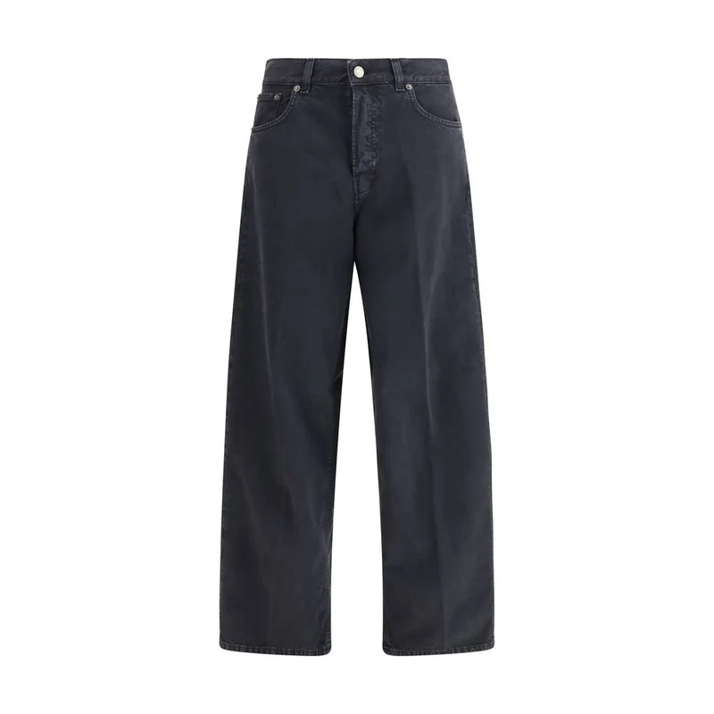 Haikure Black Cotton Straight-Leg Jeans W29