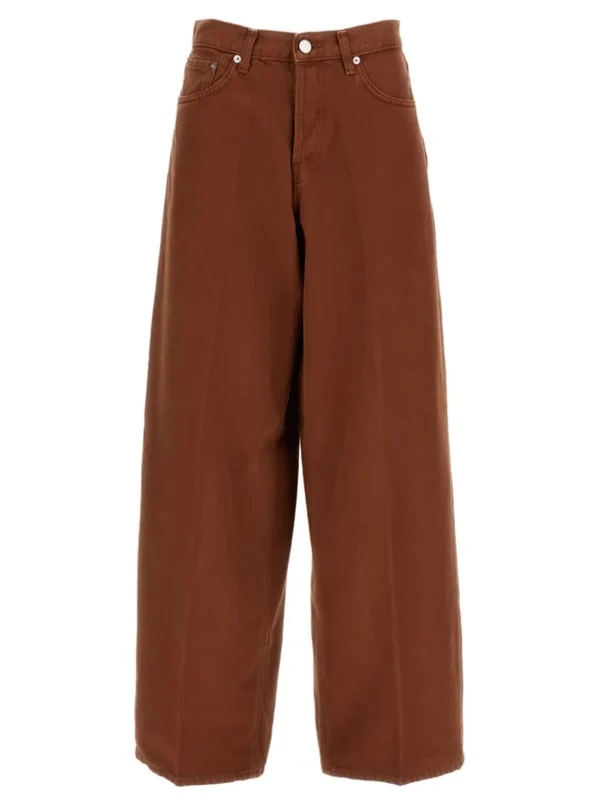 Haikure Soft Ecru Bethany Wide-Leg Cotton-Blend Trousers waist/inches 24
