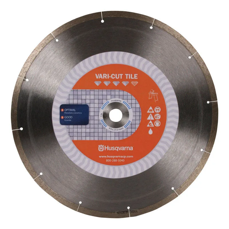 Lâmina De Serra De Diamante Husqvarna Vari-tile 10 Cm Para Azulejo