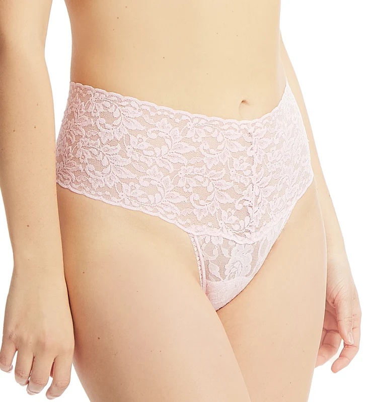 Hanky Panky Retro Lace Thong (9K1926P) - Bliss Pink One Size